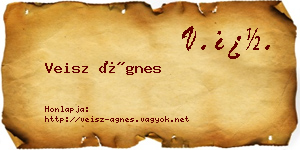 Veisz Ágnes névjegykártya